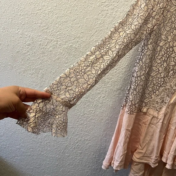 Free People Tell Tale Cutout Lace Tunic/mini dress - Picture 5 of 13